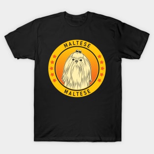 Maltese Dog Portrait T-Shirt